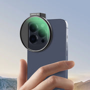 Portafiltro per smartphone, supporta filtri fotografici diffusione ND polarizzatore da 67 mm, attacco cold shoe per LED e microfono, accessorio per fotografia con cellulare