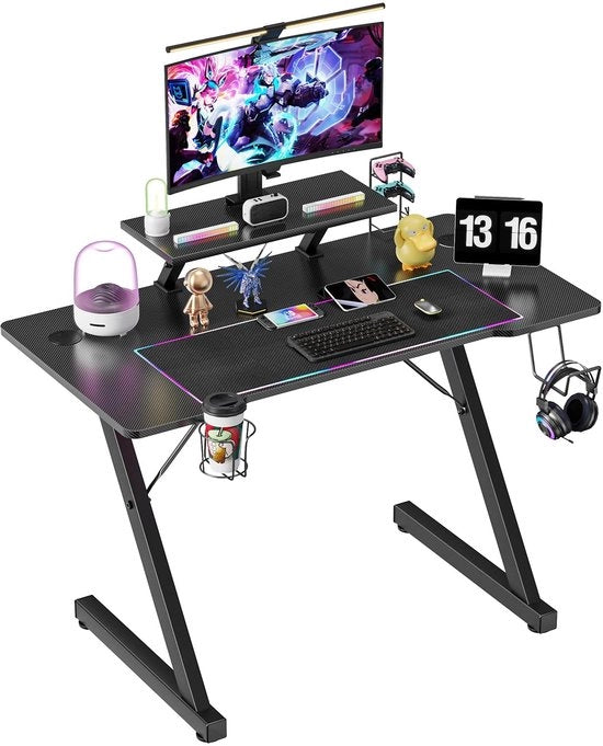 Bureau per computer da 100 x 54,5 cm, scrivania per monitor compatta per computer domestico