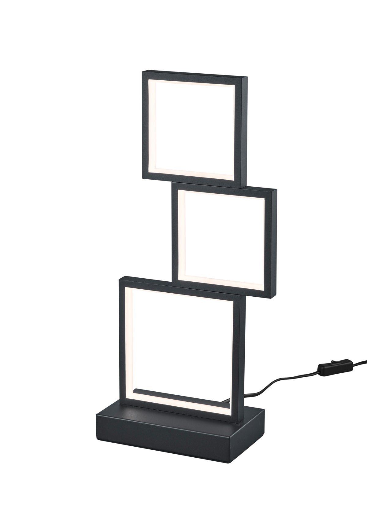 Lampada tavolo da Interno a LED in Metallo Nero Opaco