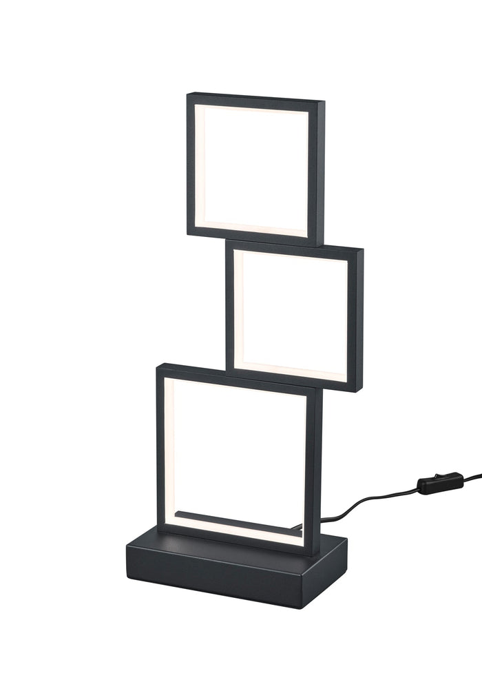 Lampada tavolo da Interno a LED in Metallo Nero Opaco