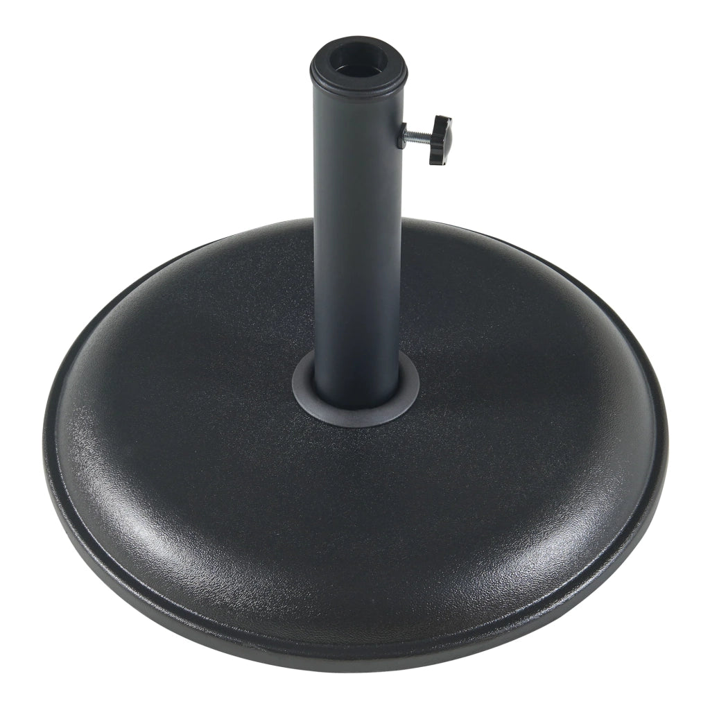 Base per ombrellone da giardino cemento 45 x 5 cm nero 03_0010250