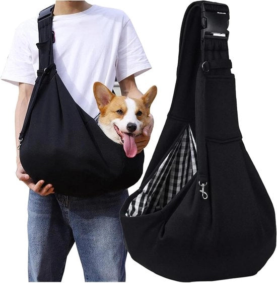 Borsa per Piccoli Cani - Borsa Porta fino a 10 kg per Escursioni - Nero