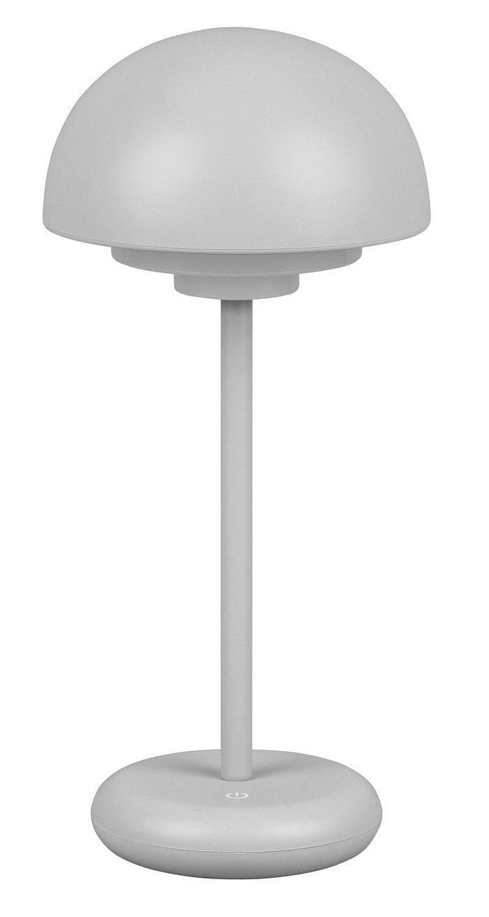 Lampada da Tavolo da Esterno a LED in Plastica Grigio intenso