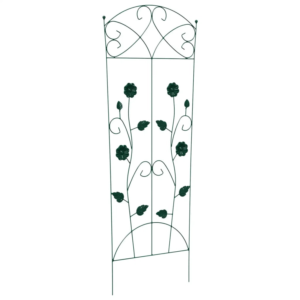 Recinzione per Giardino 3 pcs Verde 110,5 x 42,5 cm Acciaio