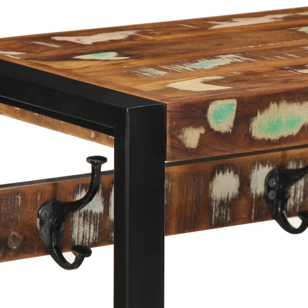 Appendiabiti Multicolore 80x35x35 cm in Legno Massello Recupero 4015938