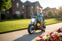 Moto Elettrica per Bambini Cruiser Acceleratore a Manubrio 12V 7Ah Nero