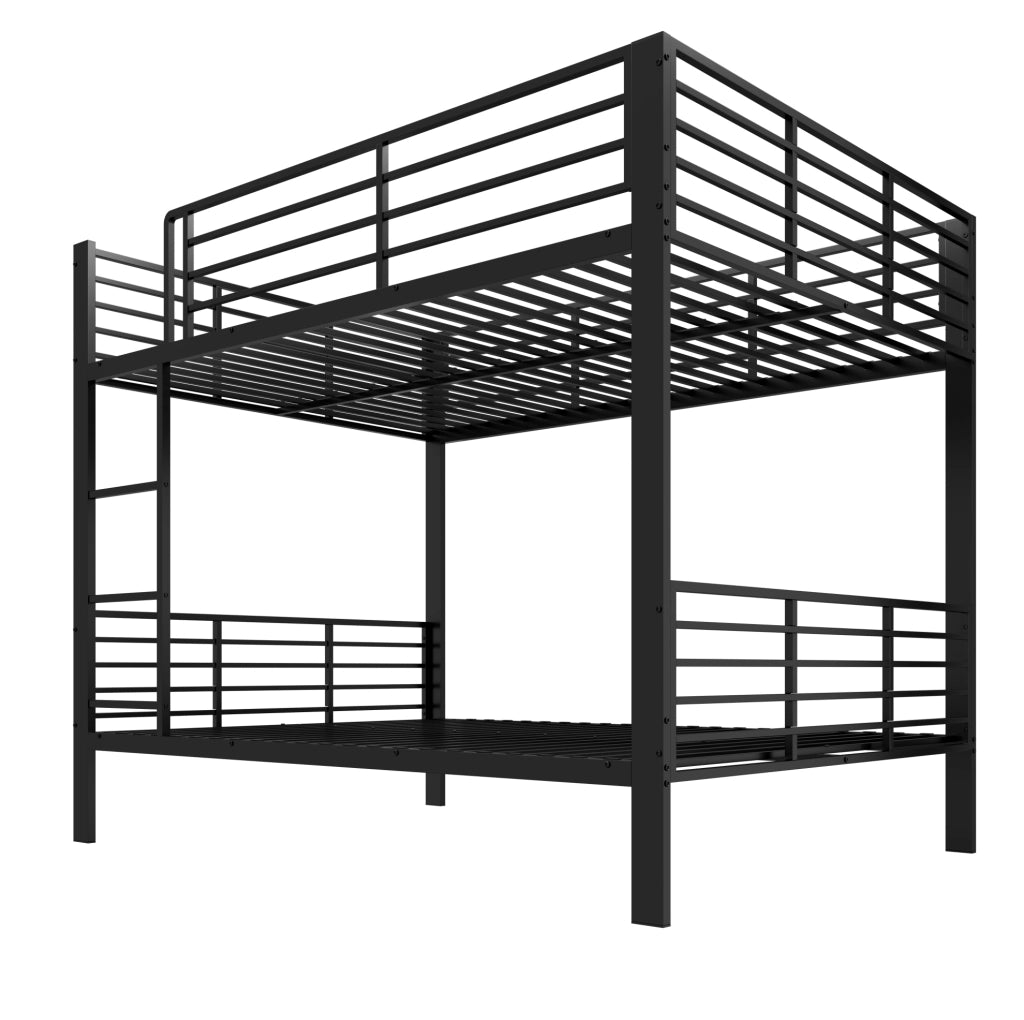 Letto a castello 205.0x145.0x170.0 cm silenzioso; portata 400 kg in metallo nero