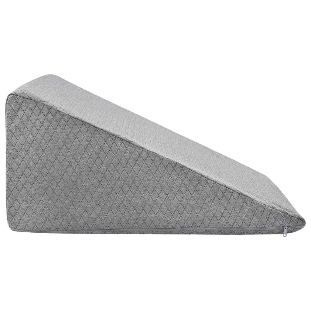 Cuscino per Gambe Grigio 60 x 50 x 30 cm Schiuma Memory 42020195