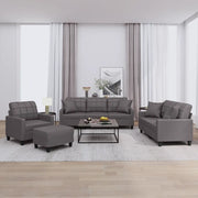 Set di Divani 4 pz con Cuscini Grigio in Similpellecod mxl 131019