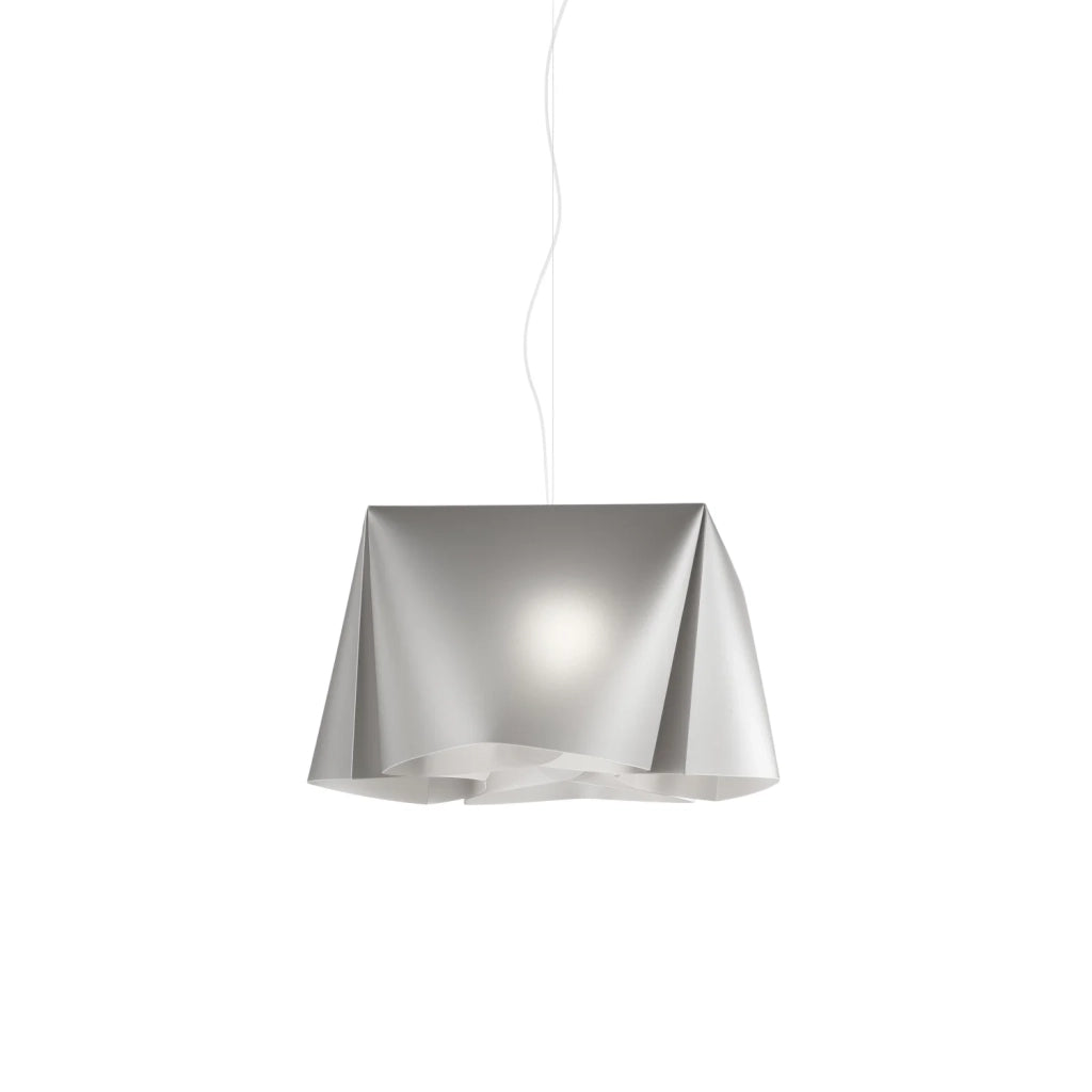 Sospensione Moderna Wanda Polilux ® Argento E Metallo Cromo 1 Luce E27
