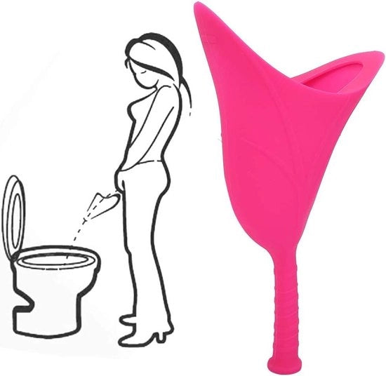 Urinoir Portatile per Donna - Recipiente di Plastica Riscaldabile per Viaggi, Campeggio e Escursioni - Materiale Silicone di Alta Qualità