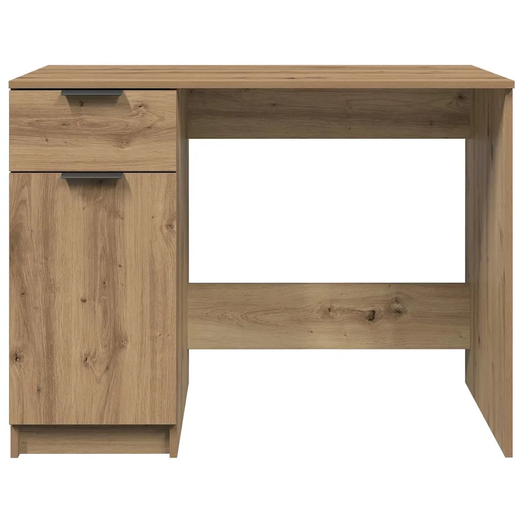 Scrivania Rovere Artigianale 100x50x75 cm in Legno Multistrato