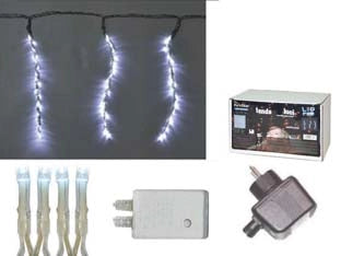 TENDA 288 LED BIANCO FREDDO PER ESTERNO CON GIOCO LUCI- - mt.5 + mt.6 x 1 - 36 fili - 1 pezzi
