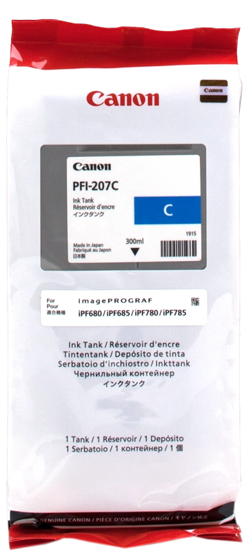 Canon Large Format Canon PFI-207 C Cartucce ciano