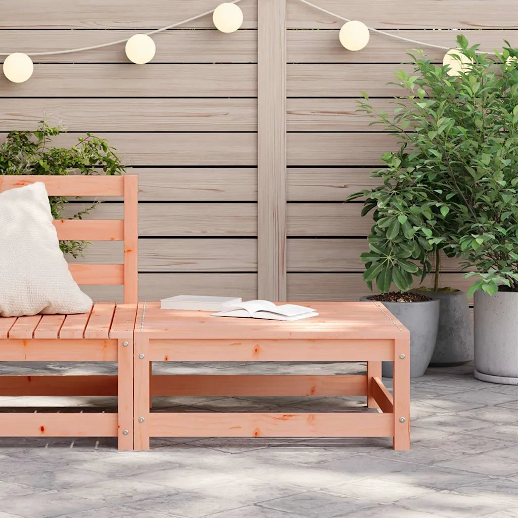 Sedia da giardino-Poggiapiedi da Giardino 70x70x30cm in Legno Massello di Douglas