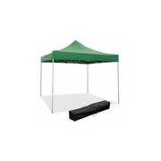 Gazebo richiudibile pieghevole 3 X 3 Verde ricoperto in PVC impermeabile