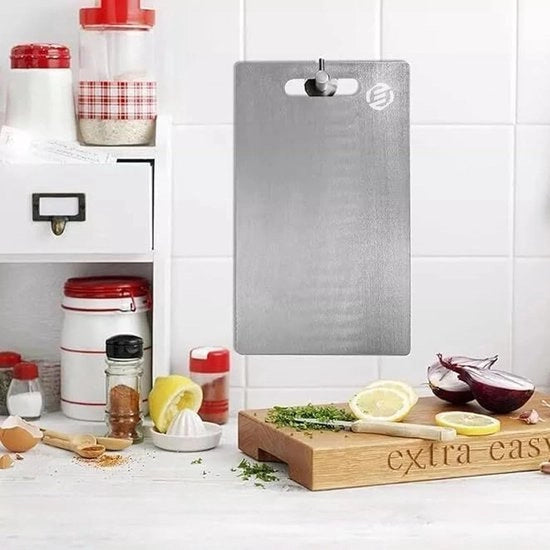Piastra di Cottura in Titanio - Senza Plastica - Senza Aromi - Inox - Piastra di Cottura - Antimicrobico - Resistente al Lavastoviglie