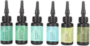 Kit di applicazione rapida UV 6 pezzi - Senza adattamento di colore - Resistenti alle gocce - Ampia applicazione - Progettazione a forma di pennello - Smalto adesivo