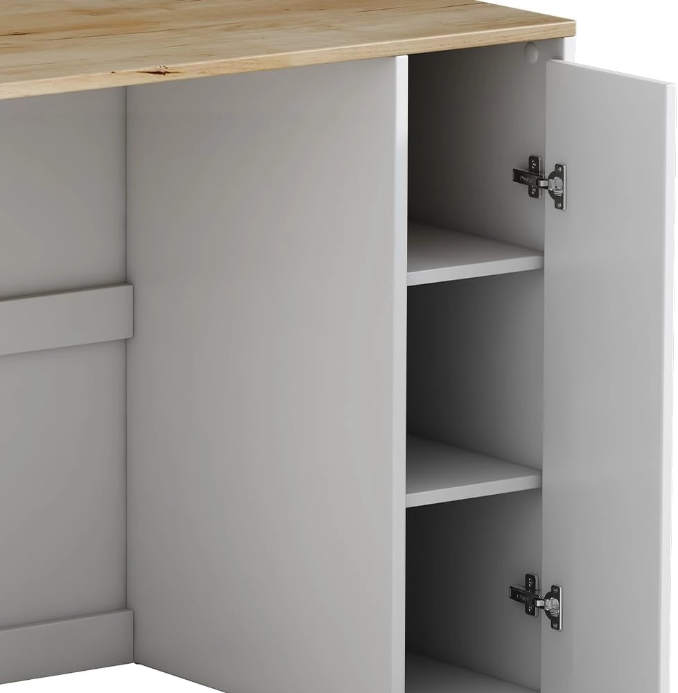 Vicco Mobile lavatrice Lavik, Bianco, 93.5 x 88.5 cm con 3 scomparti, per riporre risparmiando spazio sopra la lavatrice