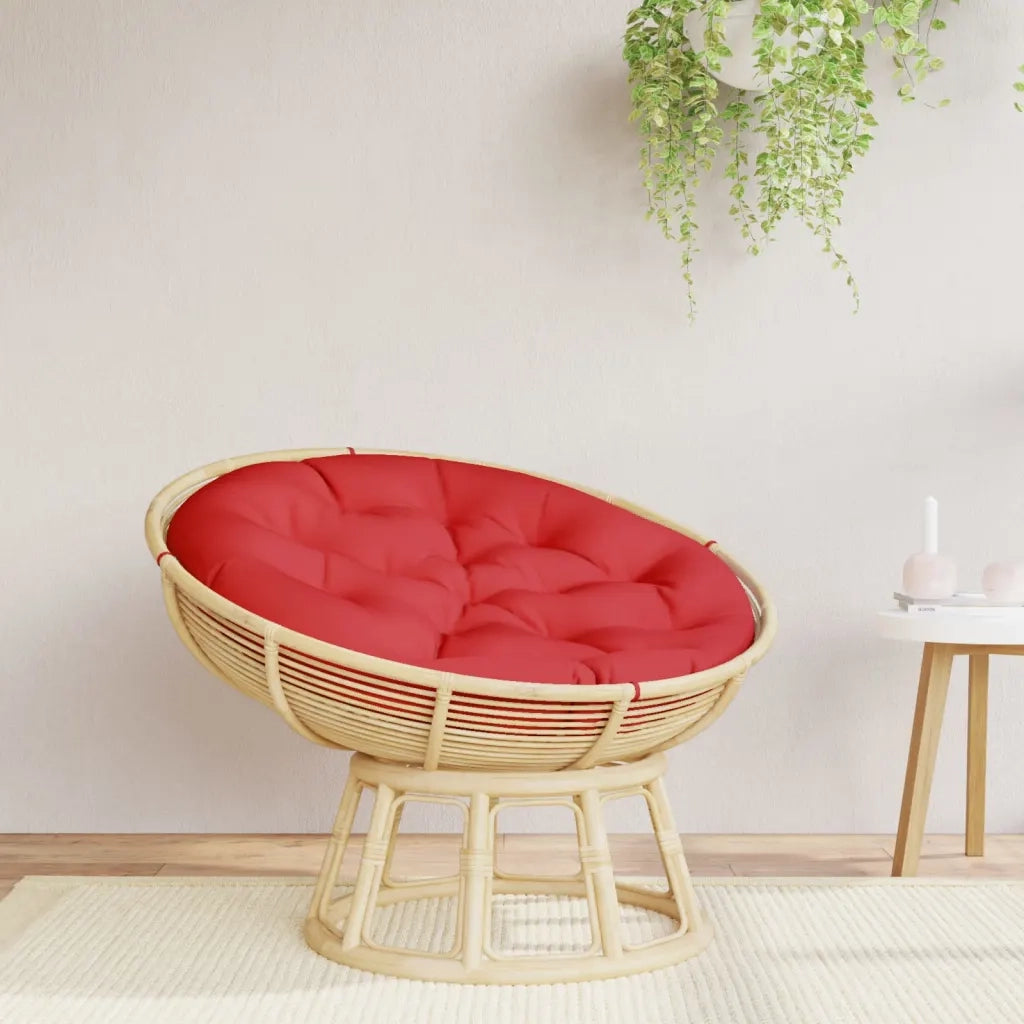 Cuscino Rotondo Rosso Ã˜ 100x11 cm in Tessuto Oxfordcod mxl 95675