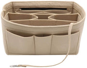 Organizzatore per tas con inserto in velluto, tas per tas con cerniera interna, adatto per Neverfull Speedy 8010 Beige M