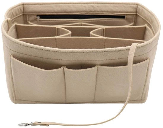 Organizzatore per tas con inserto in velluto, tas per tas con cerniera interna, adatto per Neverfull Speedy 8010 Beige M
