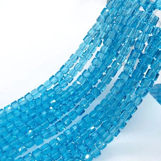 Pare di vetro a forma di perle 6 mm - Cristalli simili a perle in filigrana - Set di perle in filigrana - Manufatti - 98 pezzi - Disponibili in 21 colori