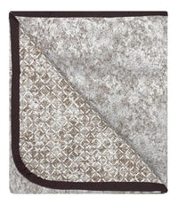 Copridivano con Penisola Sinistra Seduta 290 cm in Poliestere e Cotone Marrone