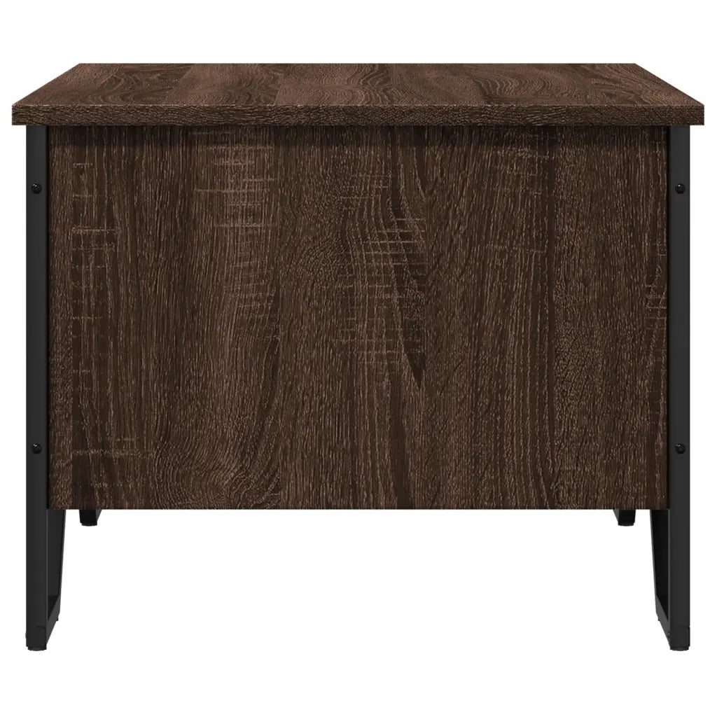 Tavolino da Salotto Rovere Marrone 75x51x40cm Legno Multistrato