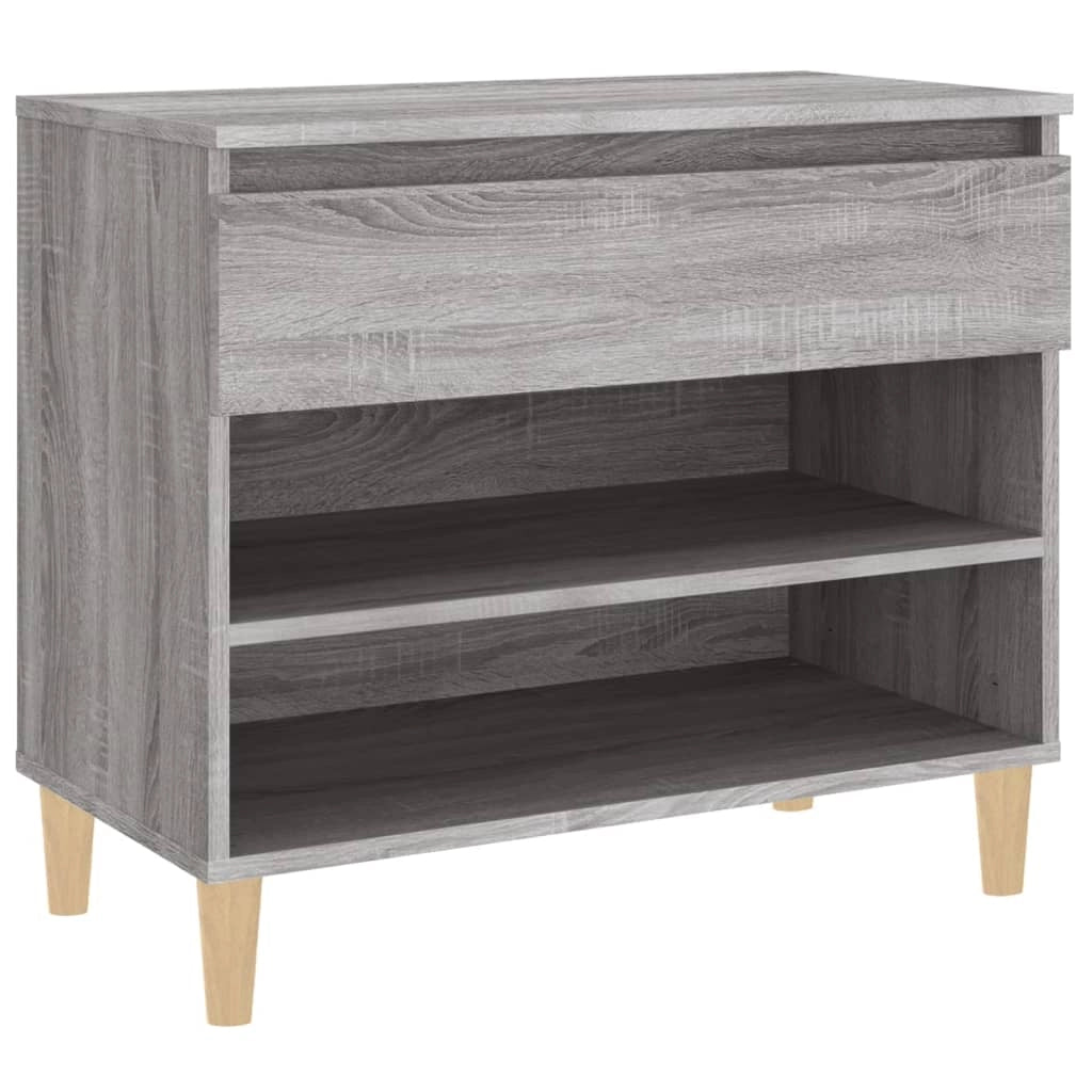 Scarpiera mobile contenitore per scarpe mobile per ingresso/corridoio/soggiorno design Sonoma 70 x 36 x 60 cm legno ingegnerizzato grigio 02_0022091