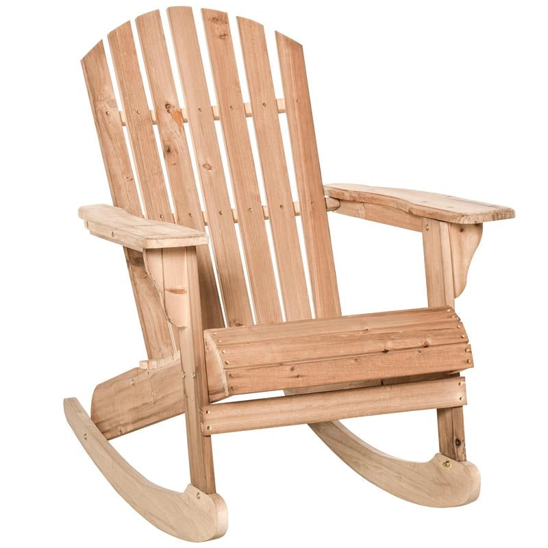SEDIA ADIRONDACK IN LEGNO PER GIARDINO IMPERMEABILE COLOR TEAK