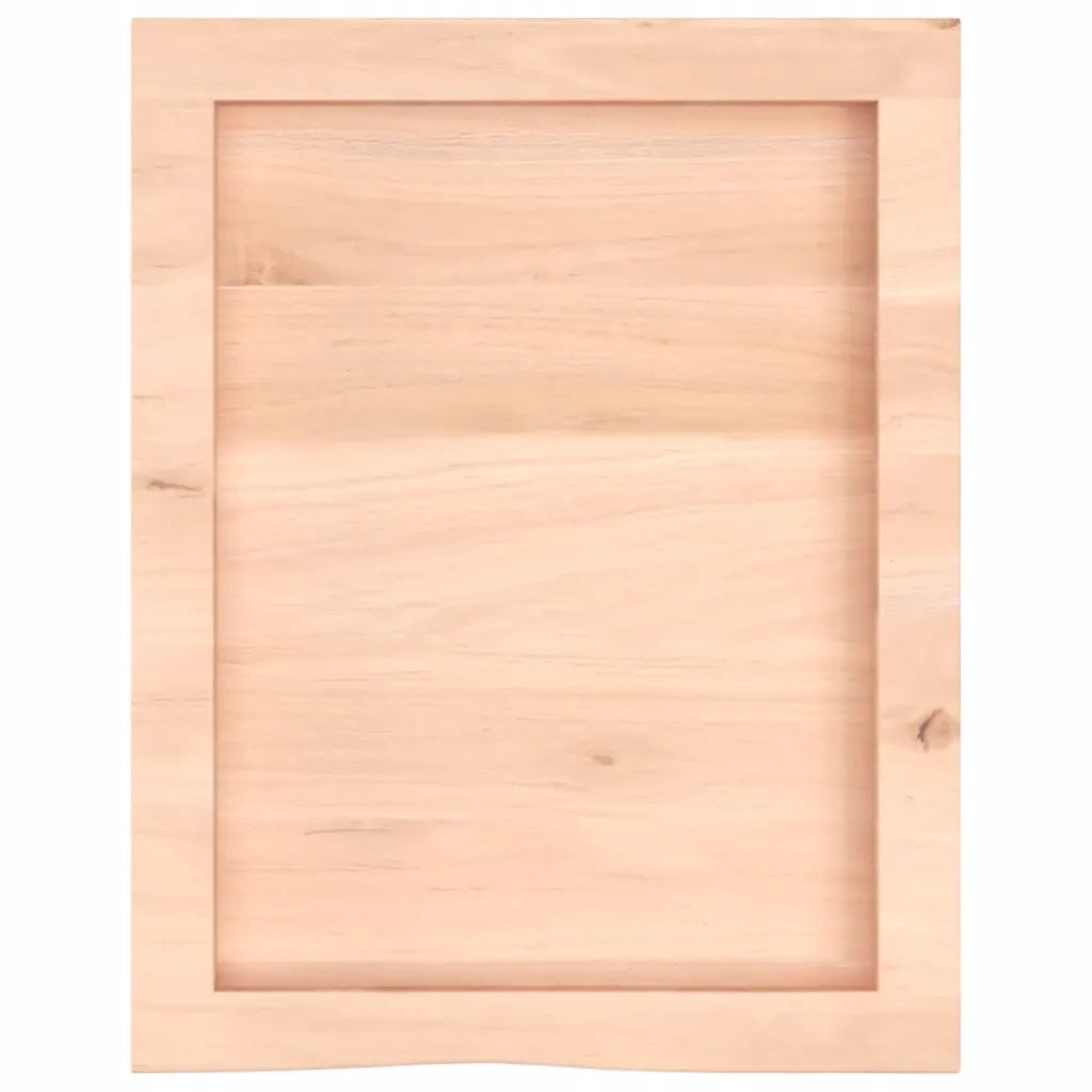 Piano Bagno 40x50x(2-4) cm in Legno Massello Non Trattato 3156000