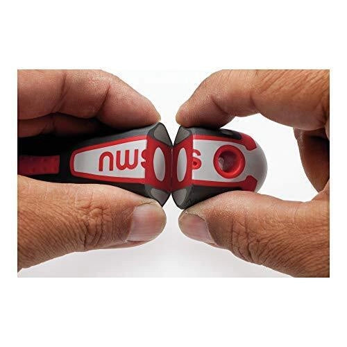 NWS 668789 094-7 Set di Cacciaviti 7 Pezzi con Impugnatura Ergonomica Multicomponente e Punte in Acciaio al Cromo-Molibdeno-Vanadio colore Nero