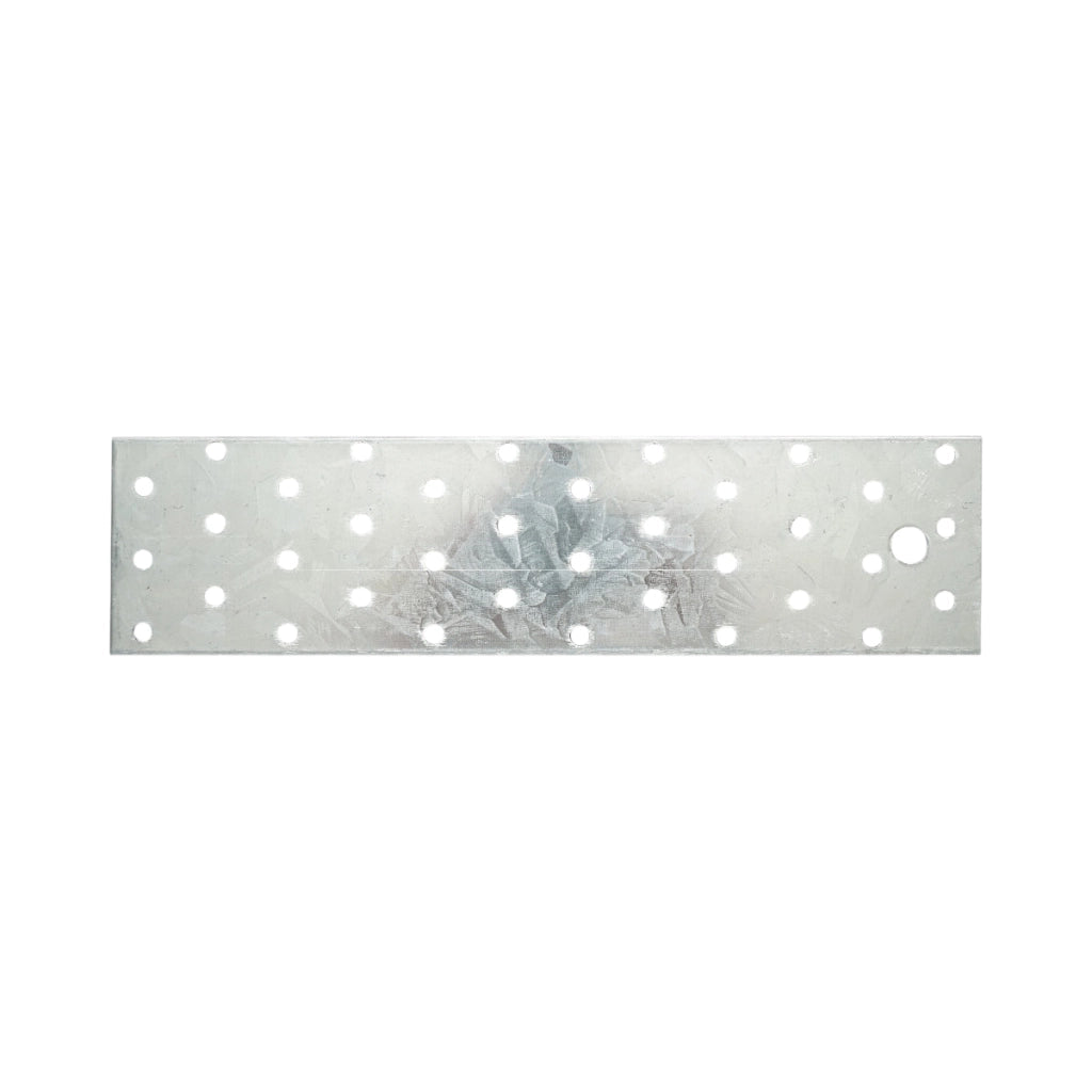 Piastra forata 60x240mm, spessore 2mm, acciaio zincato
