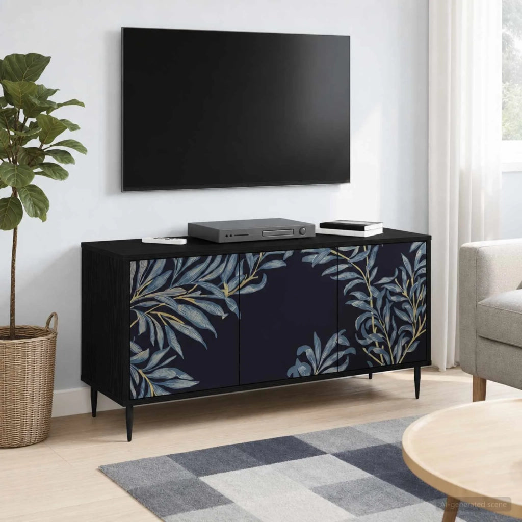 Mobile TV DOKKUM 102 x 33 x 51 cm Rovere Nero 8007097