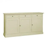 Credenza madia buffet in legno Shabby chic 3 ante mod Martini avorio