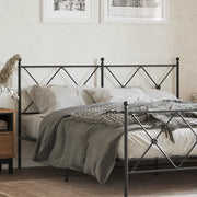 Testiera di Ricambio in Metallo Nero 160 cm 376537