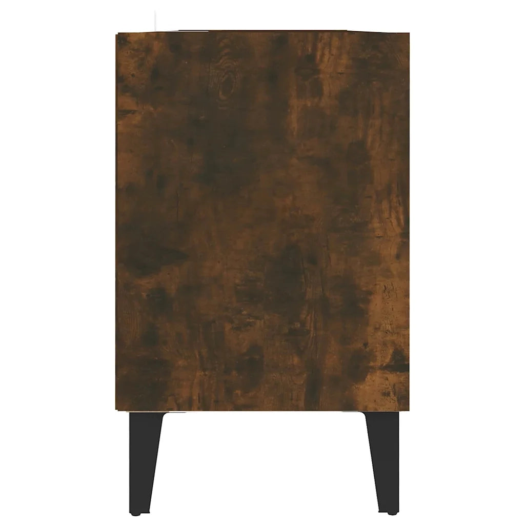 Mobile TV con Gambe in Metallo Rovere Fumo 103,5x30x50 cm cod mxl 13743