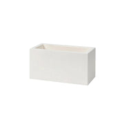 Vaso Rettangolare Indoor e Outdoor Tera Schio Cassa Maxi Chalk 78,5x39 cm in Plastica Bianco Gesso