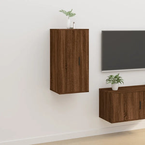 Mobile Porta TV a Parete Rovere Marrone 40x34,5x80 cm cod mxl 23162