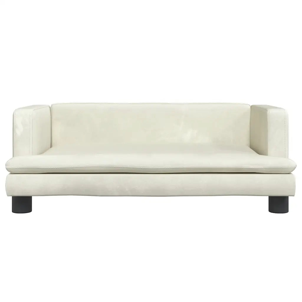 Lettino per Cani Crema 80x45x30 cm in Velluto 171900