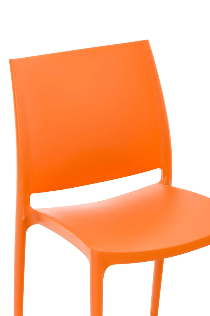 Sedia outdoor Maya impilabile arancione