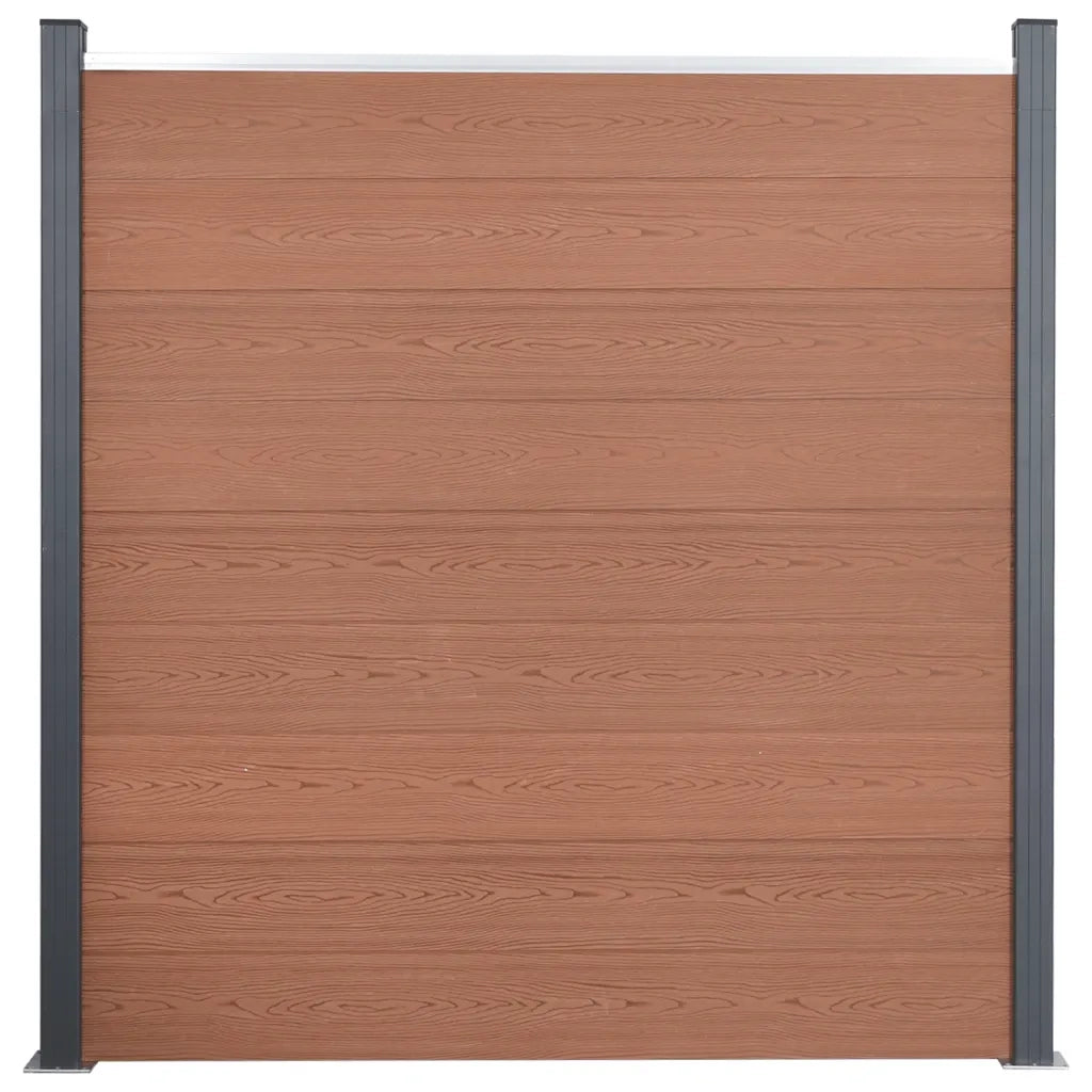 Set Pannello di Recinzione Marrone 699x186 cm in WPCcod mxl 131876