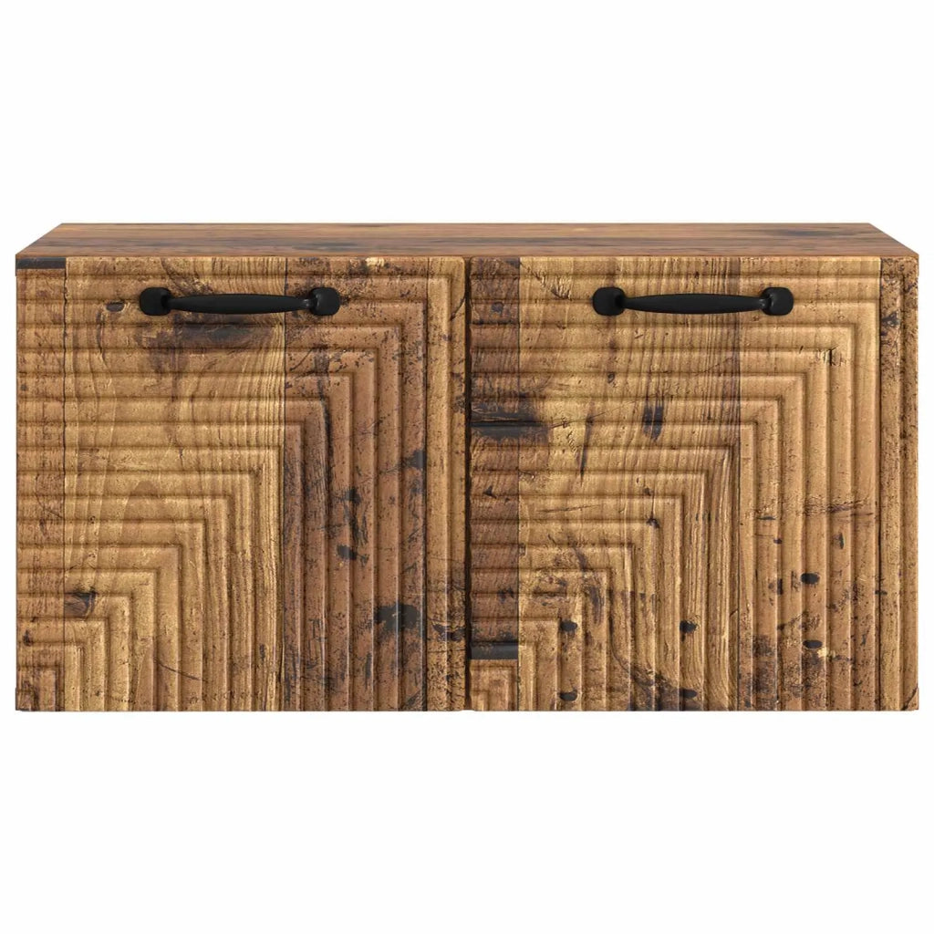 Mobile Porta TV da Muro Legno antico 59,5 x 31 x 30 cm
