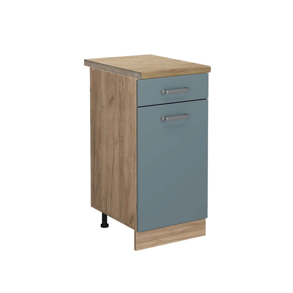 Vicco Mobiletto base per cucina Grigio-blu 40 cm , PL Rovere