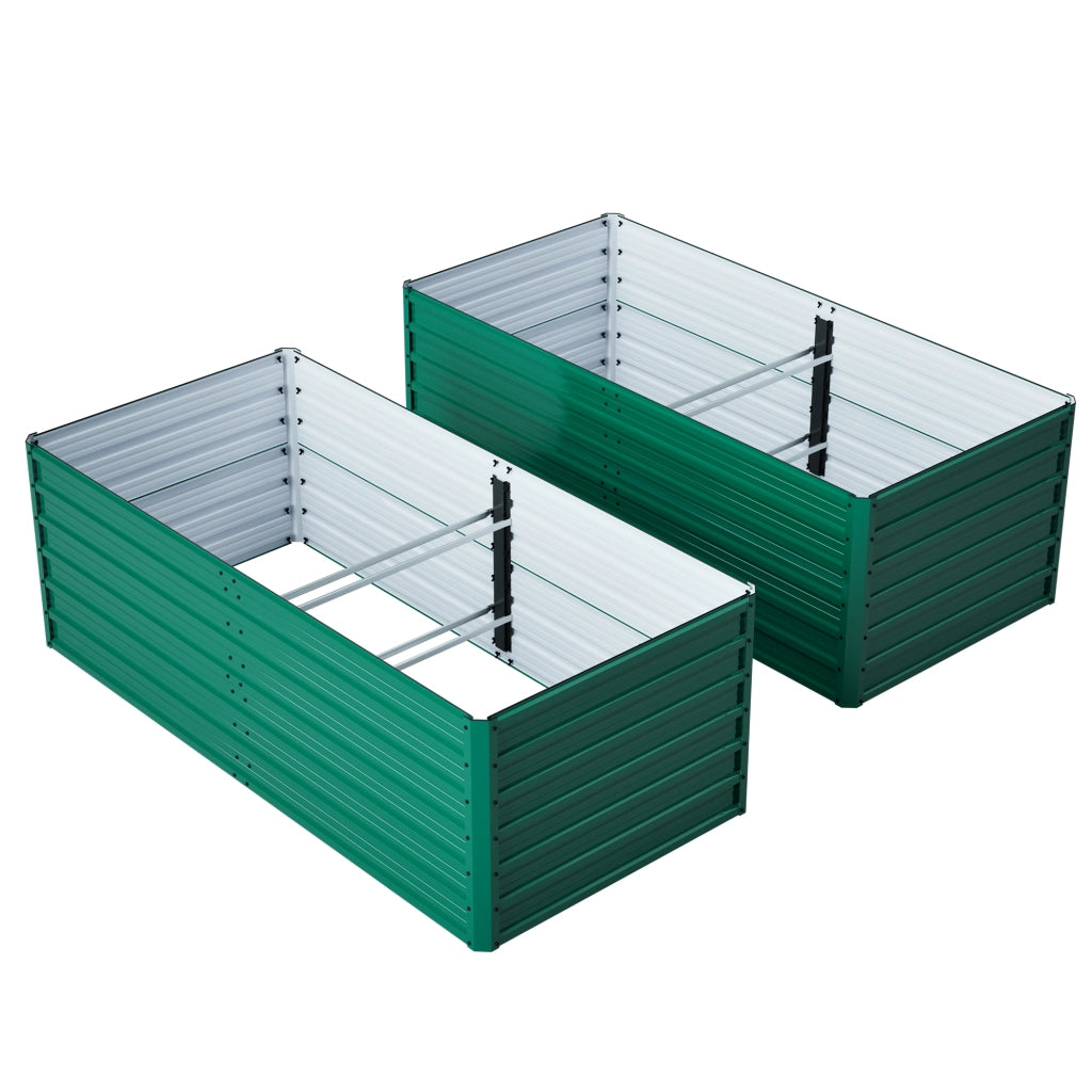 Fioriera Rialzata da Giardino ¨C MINIMAL ¨C Metallo Verde 190x90x64 cm