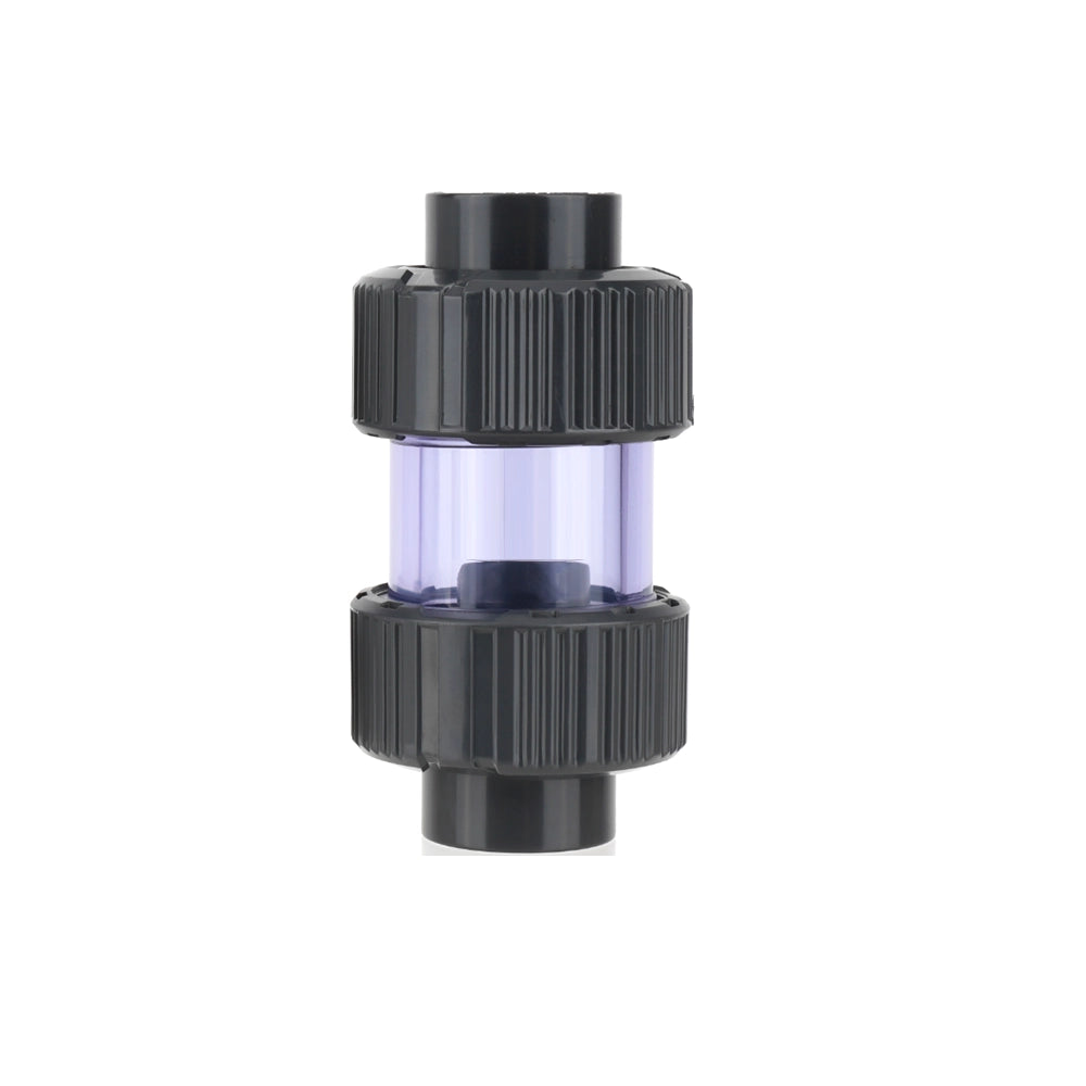Aquariumline PVC Check Valve grigia ad incollaggio Ø25mm - valvola di non ritorno a clapet