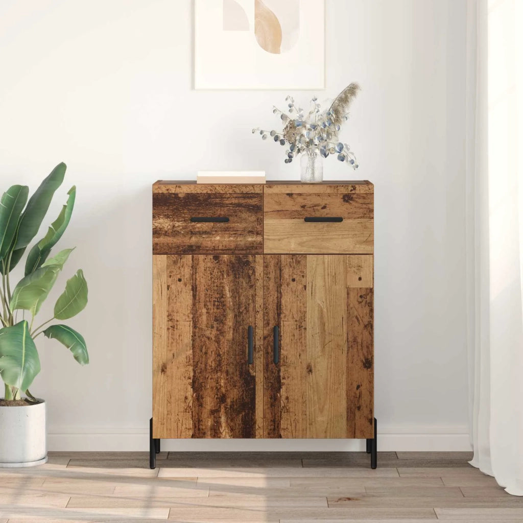 Credenza | Madia | Buffet da pranzo | Armadio da pranzo Legno vecchio 69,5 x 34 x 90 cm Legno multistrato