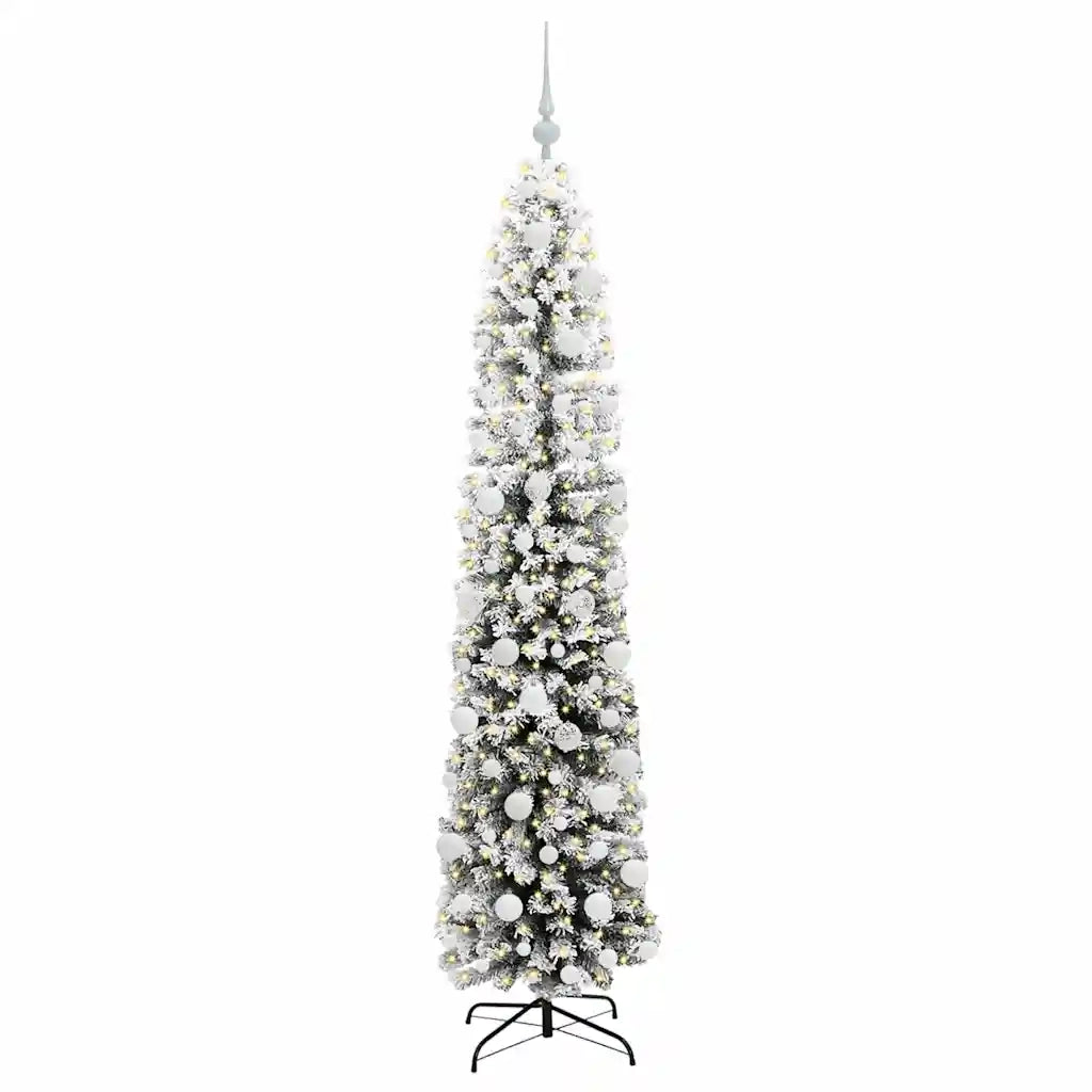 Albero di Natale | Decorazioni natalizie artificiale con 300 LED Verde 180 cm
