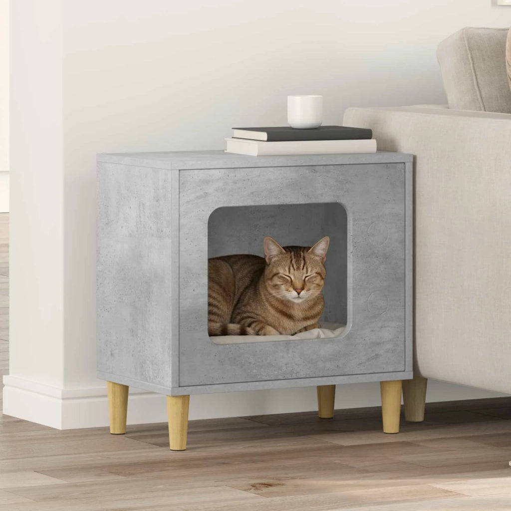 Casa per Gatti Calcestruzzo 51 x 30 x 52 cm Legno multistrato